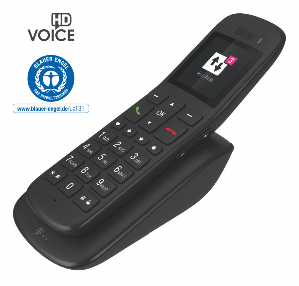 Telekom Speedphone 32 Schwarz 2" Festnetztelefon kabellos DECT Basis HD-Stimme