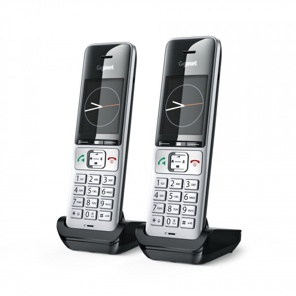 Gigaset COMFORT 500HX Duo Silber/Schwarz Telefon Schnurlos 2,2" LCD-TFT DECT