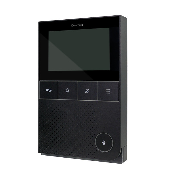 DoorBird IP Video Innenstation A1101 Schwarz Türsprechstelle 4"LCD Touch WLAN