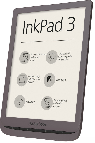 Pocketbook InkPad 3 braun 8GB 7,8" Touchscreen WLAN Micro USB eBook Reader