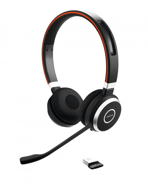 JABRA Evolve 65 SE UC Headset Bluetooth kabellos On-Ear Überkopf schwarz 28mm