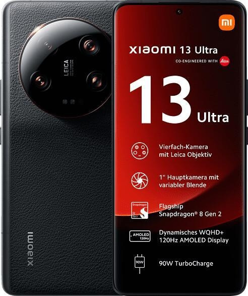 Xiaomi 13 Ultra 12GB/512GB schwarz Smartphone 50MP USB Typ-C 6.73 Zoll Android