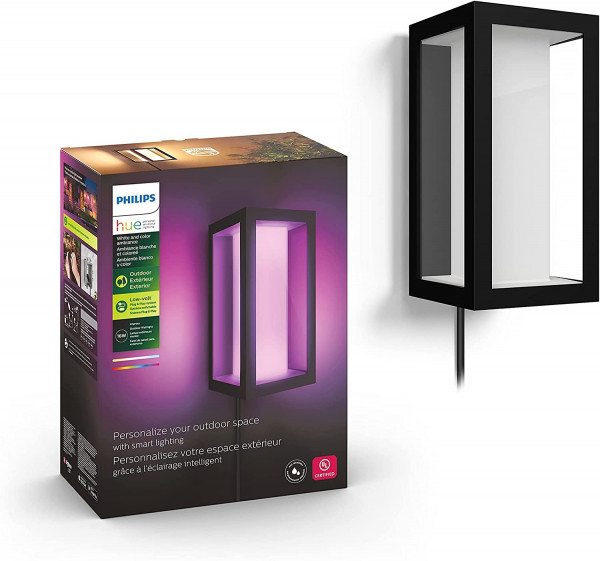 Philips HUE Impress Wandleuchte LED schwarz Appgesteuert Sprachsteuerung
