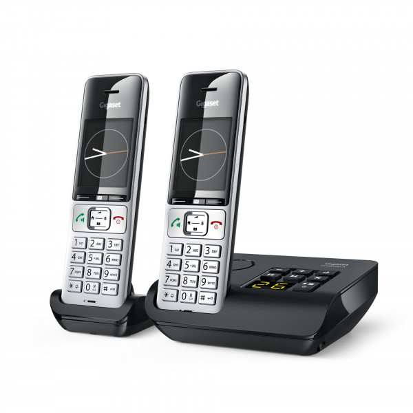 Gigaset Comfort 500A Duo Silber/Schwarz Festnetztelefon DECT 2,2"LCD-TFT IP20